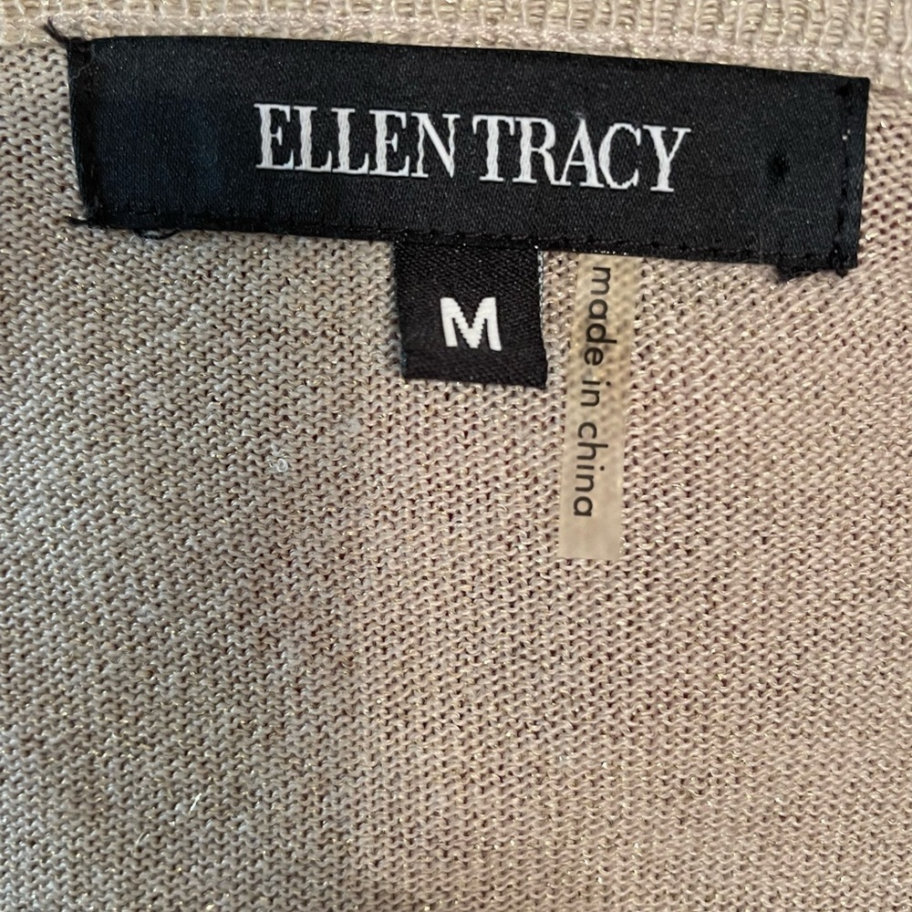 Ellen Tracy Gold Shimmer Toggle Shrug - Picture 7 of 10